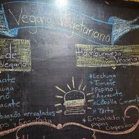 El menú vegano at Evy's World in Monteverde