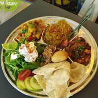 Tahli Teller at Bäristo Vegan Deli in Kiel