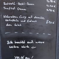 Taco Karte at Bäristo Vegan Deli in Kiel