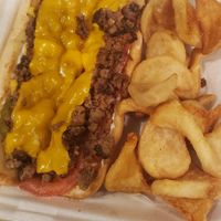 Philly and fries at GAS Food Truck ATL in Atlanta