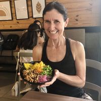 Me and my King Tofuron Bowl (with zucchini noodles) 😋  at Rock and Rolls Vegan Sushi in Panama City