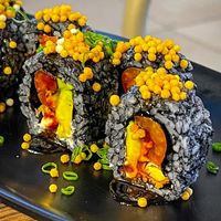 Black roll  at Rock and Rolls Vegan Sushi in Panama City