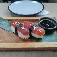 Tomato tuna at Rock and Rolls Vegan Sushi in Panama City
