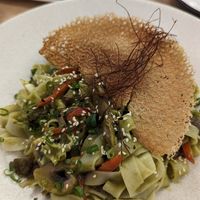 Curry noodles at Rock and Rolls Vegan Sushi in Panama City