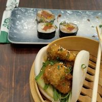 Sr. Brocco and Umami roll at Rock and Rolls Vegan Sushi in Panama City