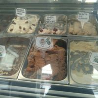 Vegan ice cream Ferrero Rocher, coffee and coconut at Berry's - Los Abrigos in Tenerife