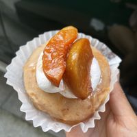 Peach donuts. These are seasonal!  at O.verte Donuts 오베흐트 도넛 in Seoul