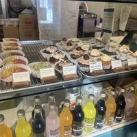 Tried black sesame was absolutely delicious! And they have soy milk for tea too, so got a soy milk “milk tea”. Was a lovely first snack/meal on my visit to Korea.  at O.verte Donuts 오베흐트 도넛 in Seoul