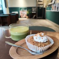 Almond and earl grey flavour at O.verte Donuts 오베흐트 도넛 in Seoul