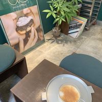 Pumpkin spice Latte at O.verte Donuts 오베흐트 도넛 in Seoul