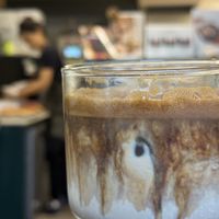 Dark roasted barley coffeeless soy latte  at O.verte Donuts 오베흐트 도넛 in Seoul