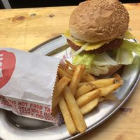 Non-standard vegan burger meal deal!   at The Standard in Hobart