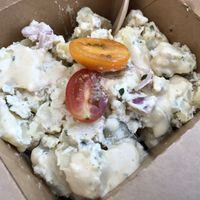 Potato salad, yumm  at Poppynut in Saint-die-des-vosges