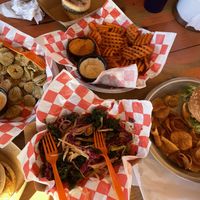 The feast   at Lily's Snack Bar in Boone