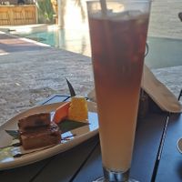 Iced coffee  at Mother Earth Vegan Restaurant in Tamarindo