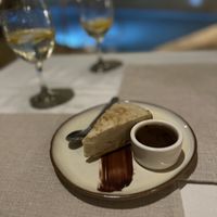Passion fruit cheesecake   at Mother Earth Vegan Restaurant in Tamarindo