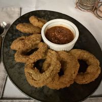 Eggplant calamari   at Mother Earth Vegan Restaurant in Tamarindo