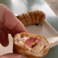 Fried Wiener Cheese  at Taoveg in Santiago