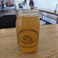 Paloma (grapefruit+ lime) kombucha at Cultured South Fermentation Co in Atlanta