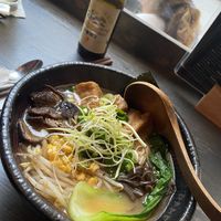 Ramen mit Misosauce, Shitake-Pilzen und Tofu. Köstlich!  at Ramen 1974 - Prager Straße in Dresden