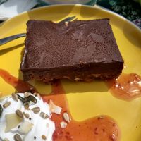 Chocolate and orange slice.... yum at Sage in Belfast