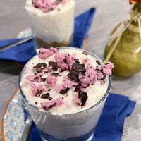 Choc Raspberry cheescake at Harry's Place CIC in Ballynahinch