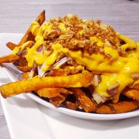 Cheesey dirty fries at Harry's Place CIC in Ballynahinch