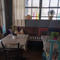 Seating at Rosie's Coffee & Wine Garden in Charlotte