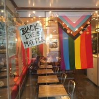 Front door at Red Bamboo in New York City