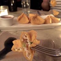 The mock crab wontons were pretty good, though I have never had real crab wontons to compare. at Red Bamboo in New York City