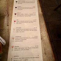 Good selection of wine  at Red Bamboo in New York City