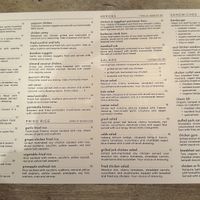 Menu  at Red Bamboo in New York City