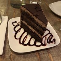 Death by chocolate slice of cake  at Red Bamboo in New York City
