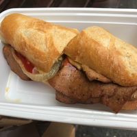 Philly “cheese” steak, so good! at Red Bamboo in New York City