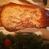 BBQ wings and kale salad at Red Bamboo in New York City