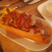 Philly cheese steak sandwich at Red Bamboo in New York City