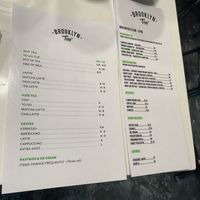 Some of the menus  at Brooklyn Tea in Atlanta