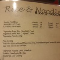 Rice & noodles at New China in Castlemaine