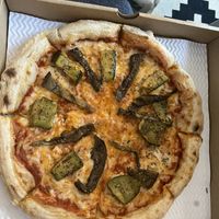 Tasty vegan pizza   at Slizza in Cardiff