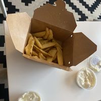 Chips and garlic Mayo   at Slizza in Cardiff