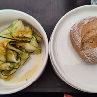 Focaccia courgette at O-Berny in Lyon