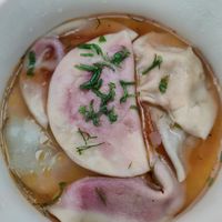 Vegan homemade ravioli at O-Berny in Lyon