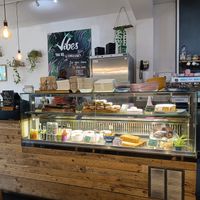 The cafe area at Vibes in Dorchester