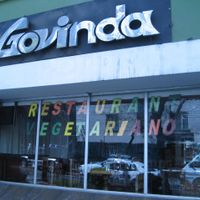 Front of the restaurant, May 2014 at Govinda's in La Paz