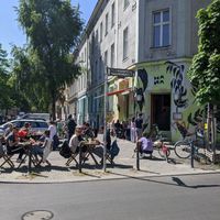 Outdoor seating. at Mana Food - Moabit in Berlin