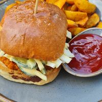 Pulled pumpkin burger at Mana Food - Moabit in Berlin