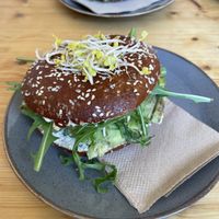 A flavourless bagel - the only weekday option!   at Mana Food - Moabit in Berlin