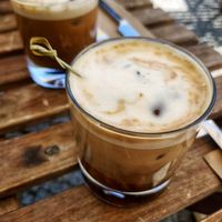 Iced coffee at Mana Food - Moabit in Berlin