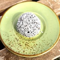 Coconut chocolate bite at Mana Food - Moabit in Berlin