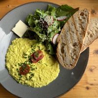 Tofu scramble and great sourdough   at Mana Food - Moabit in Berlin